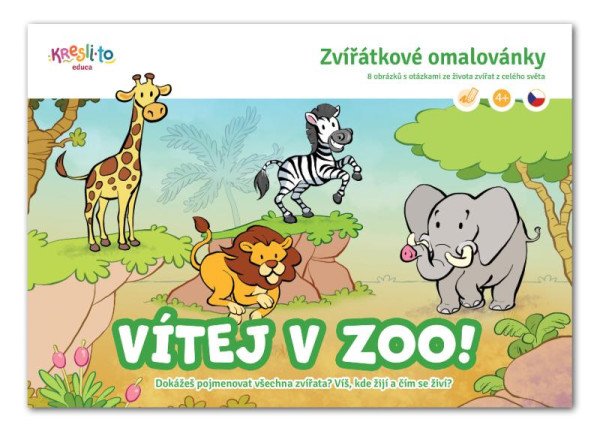 Zvířátkové omalovánky / Vítej v ZOO!