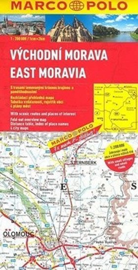 Mapa – Marco Polo – Východní Morava 1:200000