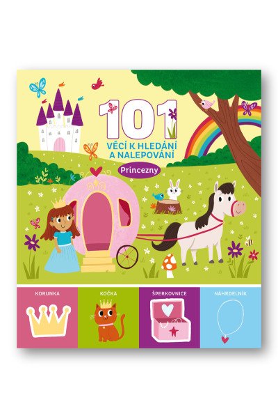 101 věcí k hledání a nalepování Princezn