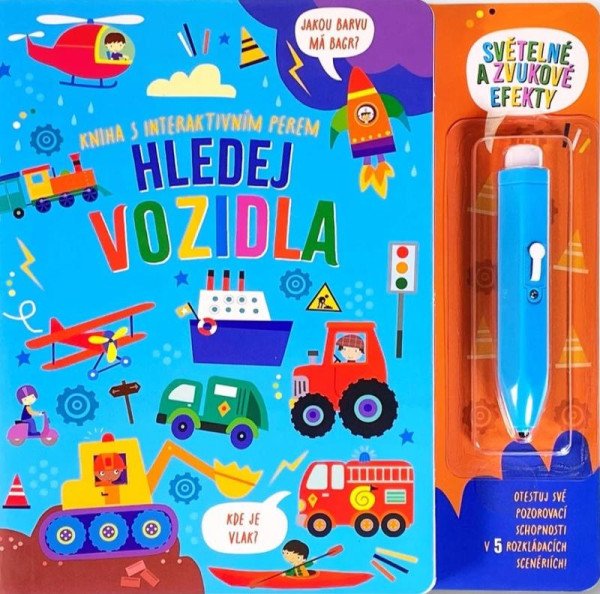 Kniha s interaktivním perem Hledej vozid