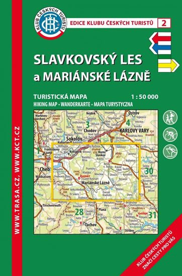 KČT 2 Slavkovský les a Mariánské Lázně 1:50 000/turistická mapa
