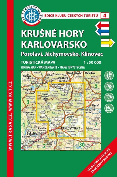 KČT 04 Krušné hory, Karlovarsko/KČT 4 1:50T Turistická mapa