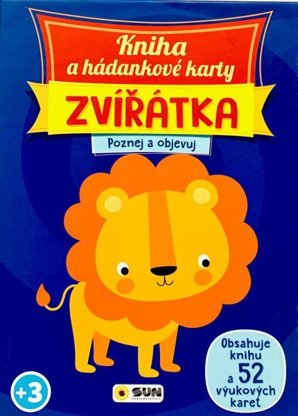 Kniha a hádankové karty Zvířátka