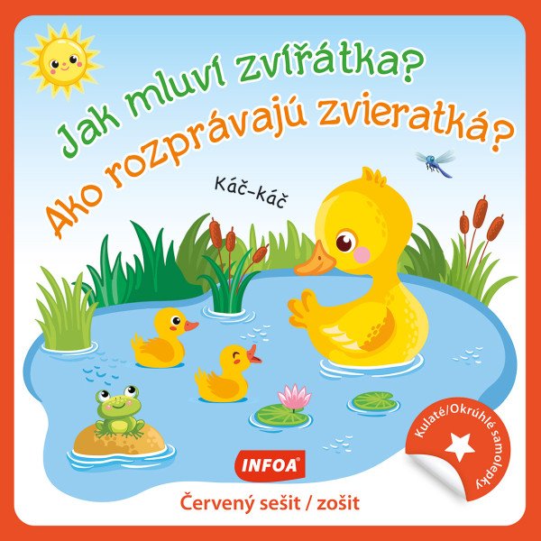 Kulaté samolepky Jak mluví zvířátka?