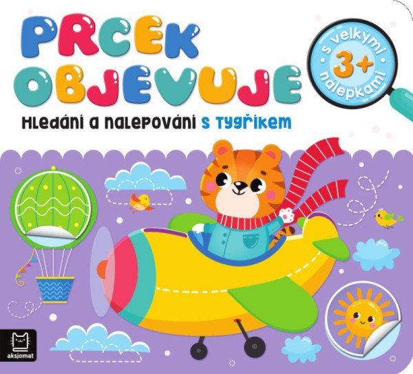 Prcek objevuje - Hledání a nalep. s tygř
