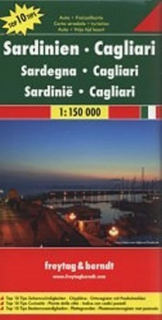 Mapa – Sardinien Cagliari 1:150000