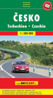 Česko automapa skládací 1:500 000