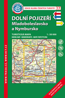 Dolní Pojizeří, Mladoboleslavsko a Nymbursko/KČT 17 1:50T Turistická mapa