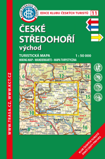 České středohoří/KČT 11 1:50T Turistická mapa