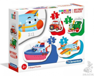Puzzle Dopravní prostředky 4v1 (2,3,4,5 dílků)